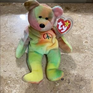 Ty Beanie Baby Peace Bear